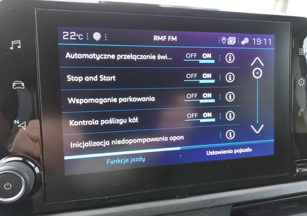 Peugeot Rifter cena 97000 przebieg: 26900, rok produkcji 2021 z Wągrowiec małe 191